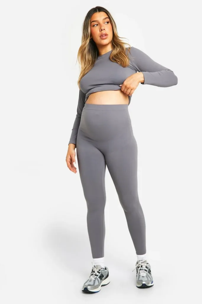 Charcoal Maternity Contour Supersoft Leggings