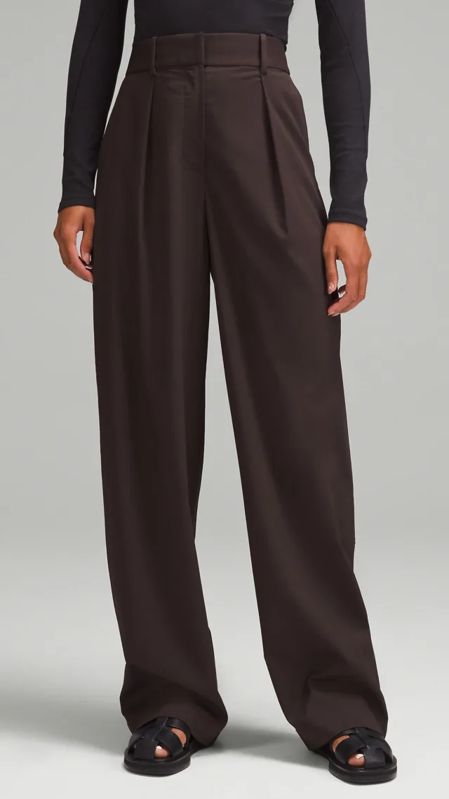 Pleat-Front High-Rise Trouser  Regular