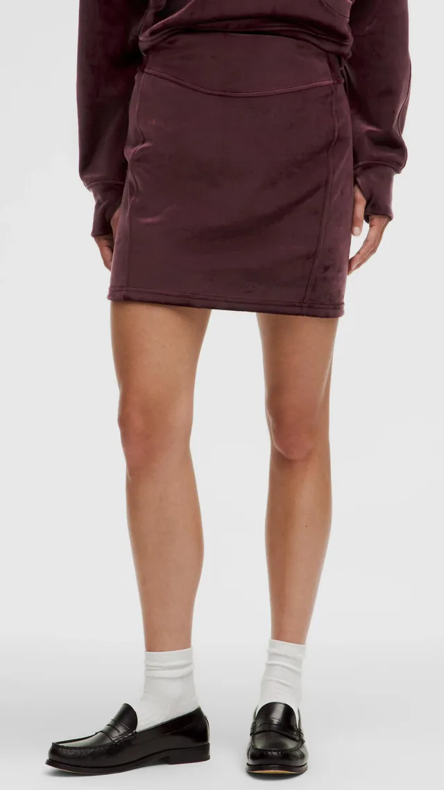 Scuba High-Rise Mini Skirt  Velvet