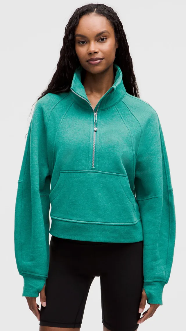 Scuba Oversized Funnel-Neck Half Zip