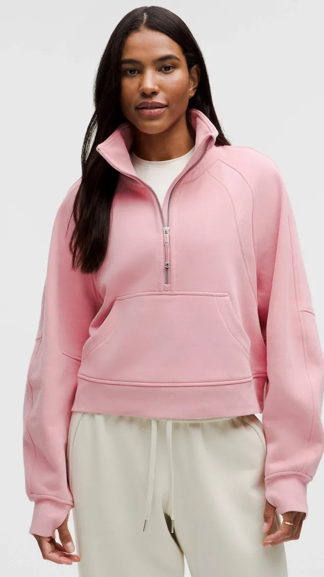 Scuba Oversized Funnel-Neck Half Zip