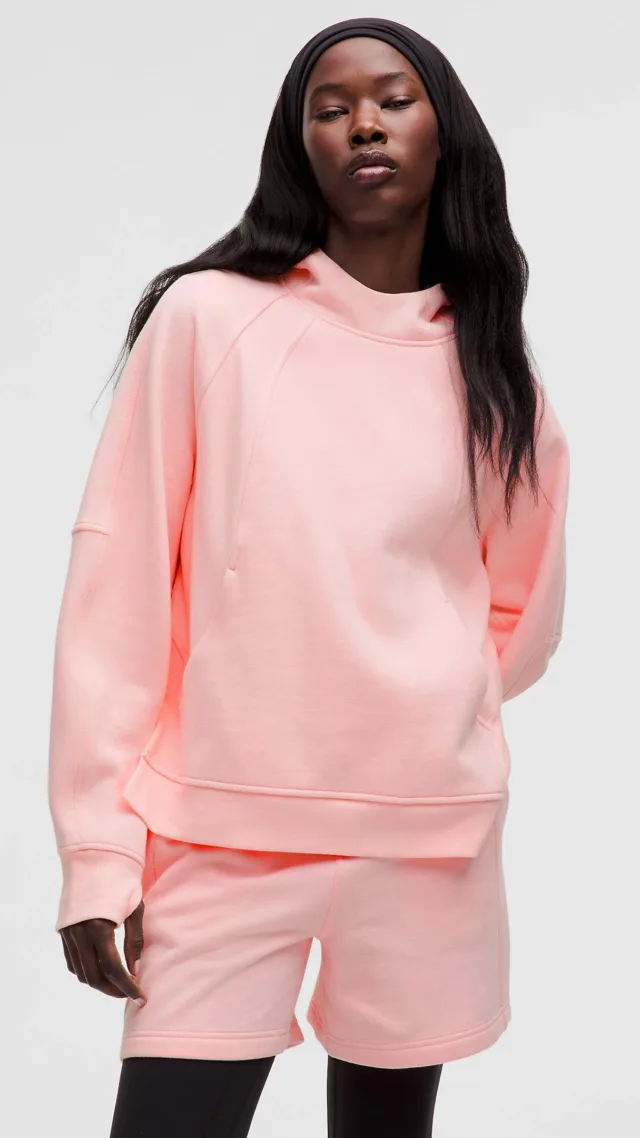 Scuba Oversized Side-Slit Hoodie