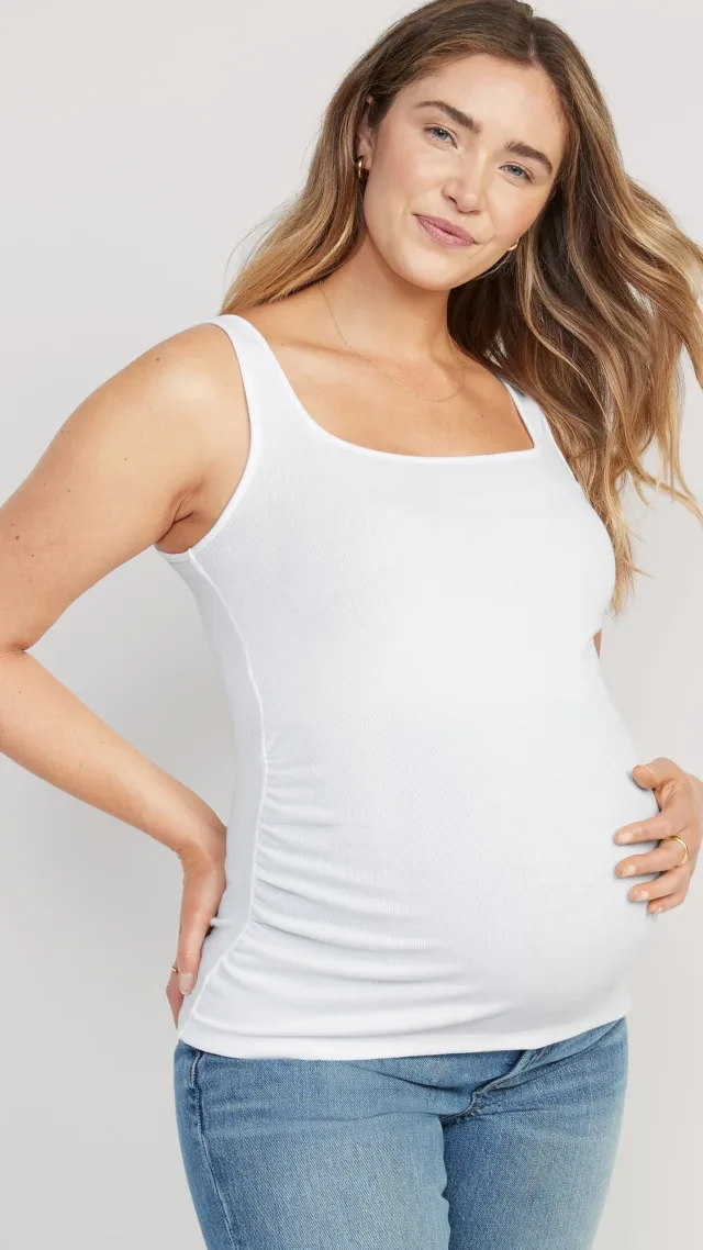 Maternity Square Neck Tank Top