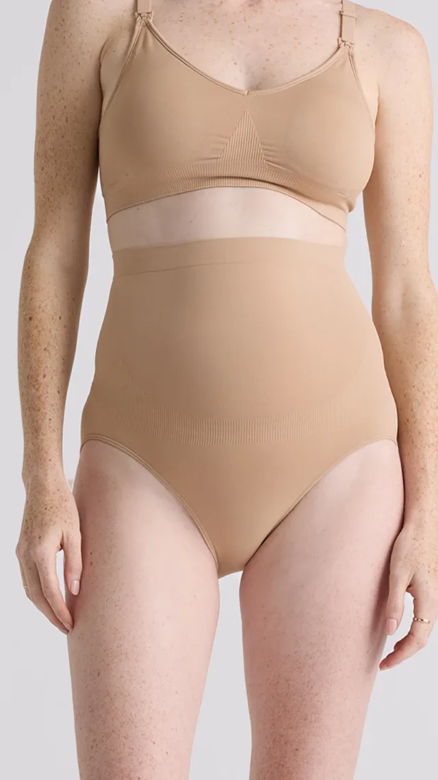 Sand Seamless Over The Belly Support Brief (3-Pack)