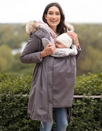 Valetta | Slate 3 In 1 Winter Maternity Parka