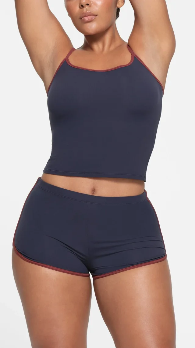 Contrast Trim Dolphin Short