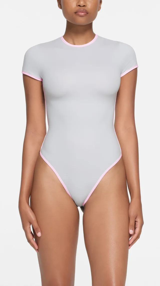 Contrast Trim T-Shirt Bodysuit