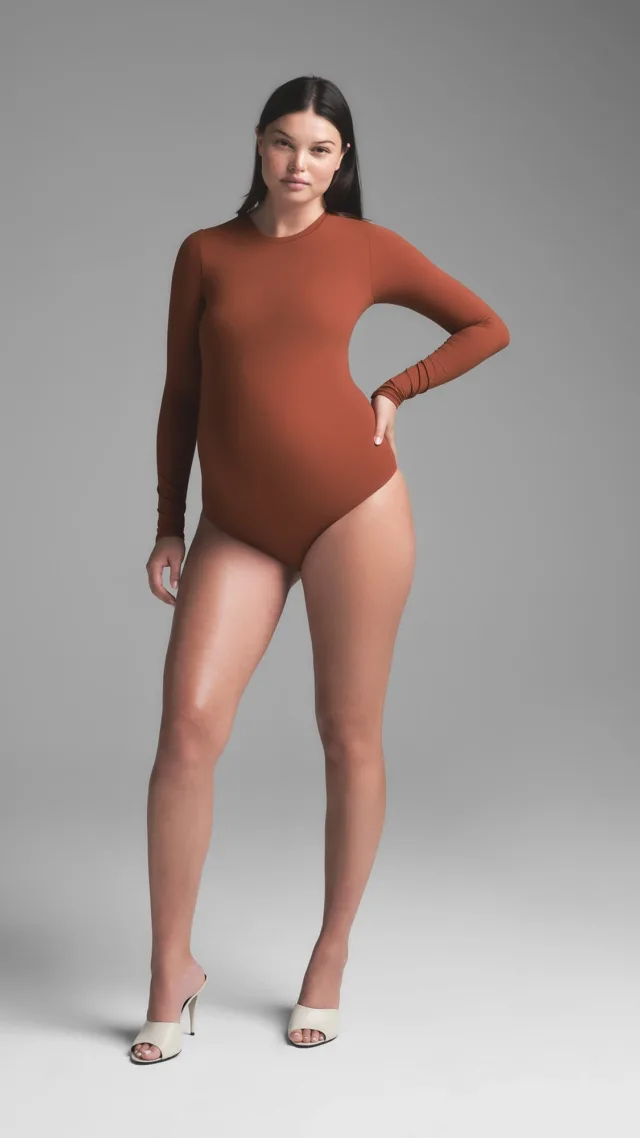 Maternity Long Sleeve Brief Bodysuit