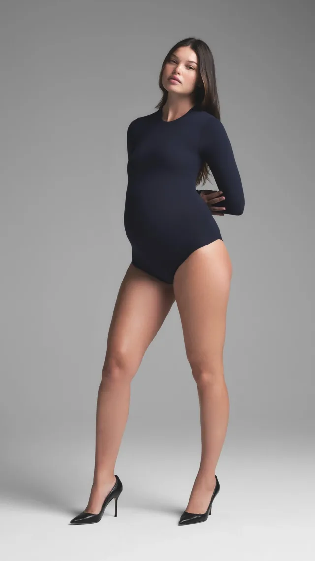 Maternity Long Sleeve Brief Bodysuit