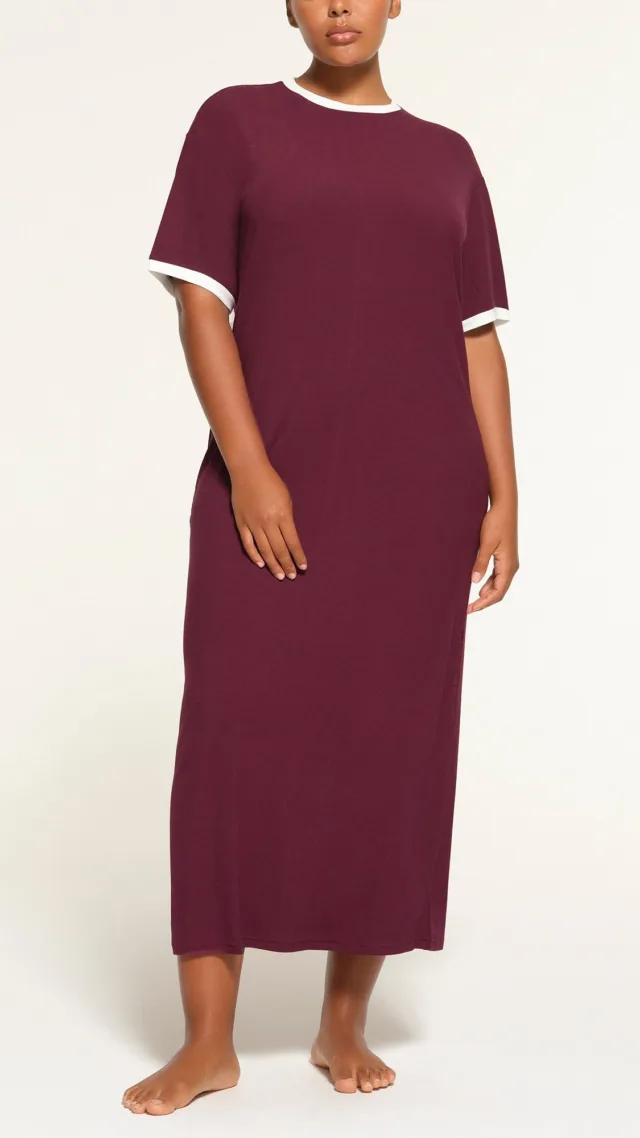 Ringer T-Shirt Long Dress