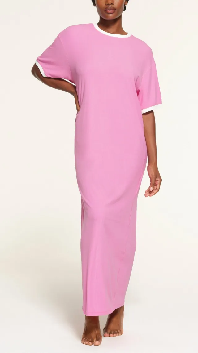 Ringer T-Shirt Long Dress