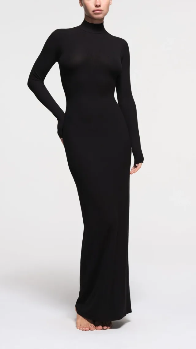 Turtleneck Long Dress