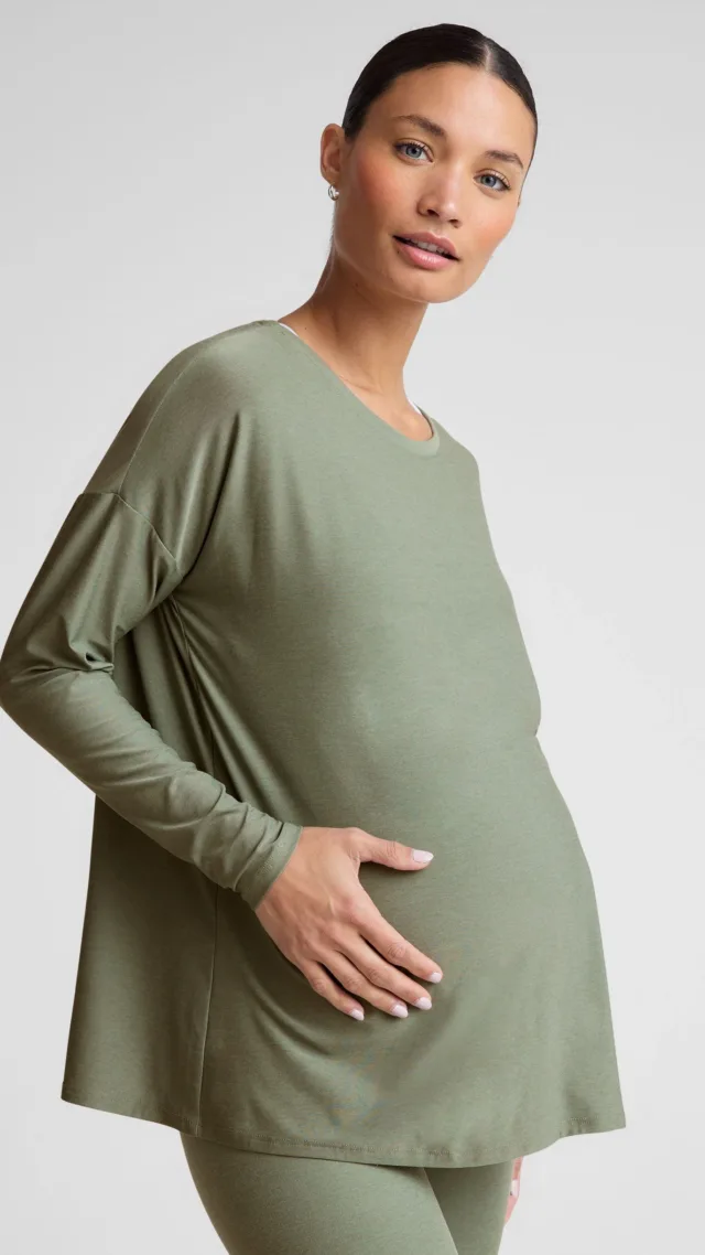 Featherweight Feels Like Home Long Sleeve Maternity Top