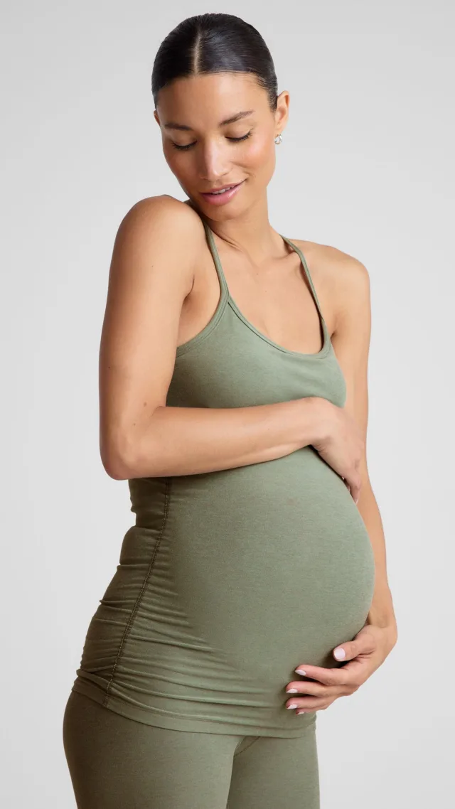 Spacedye Keep Your Cool Maternity Slim Racerback Tank