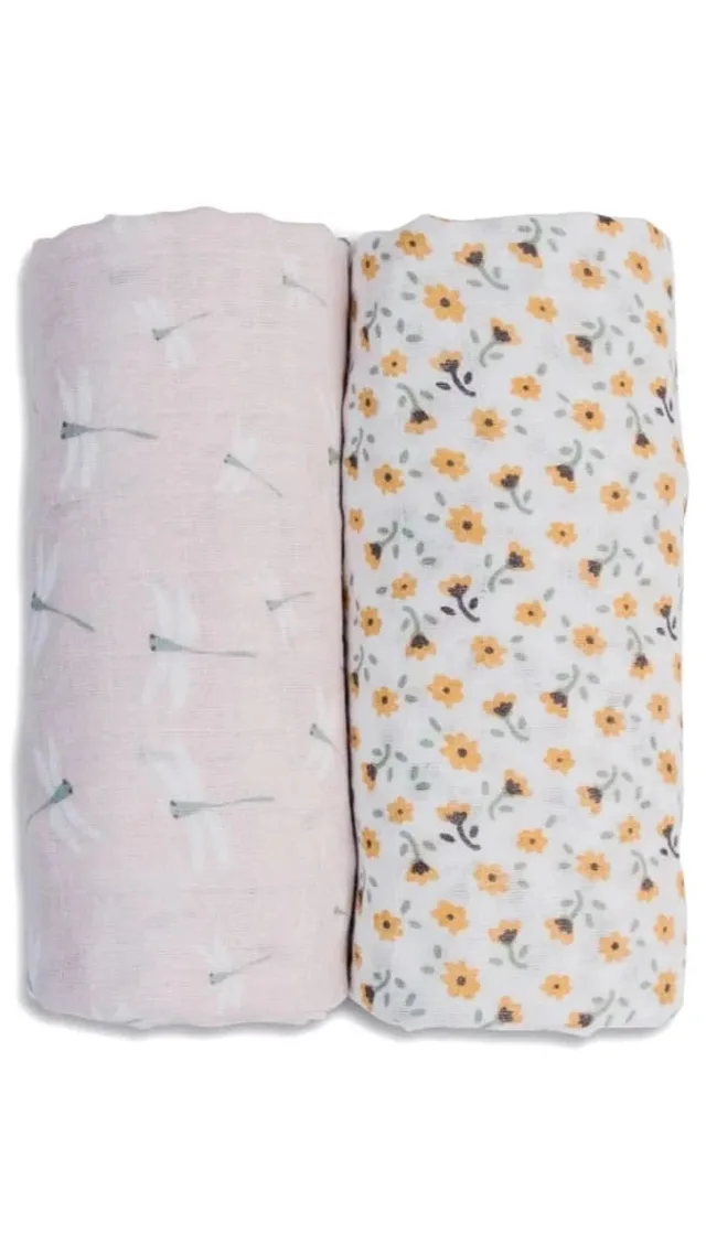 2-Pack Cotton Swaddles By Lulujo