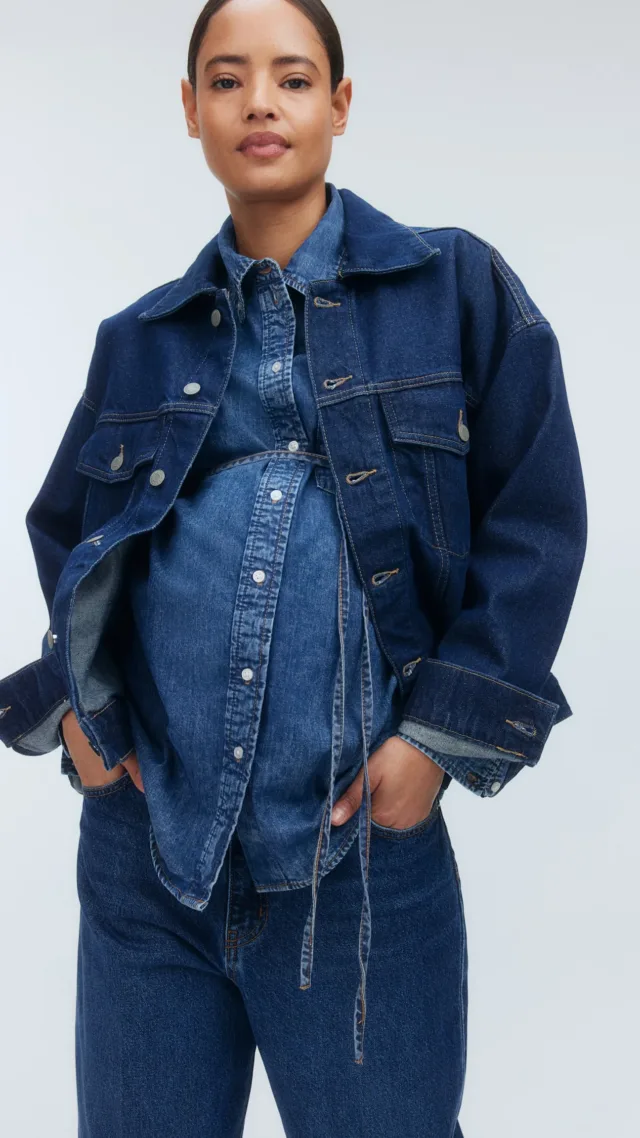 Mama Before & After Denim Shirt