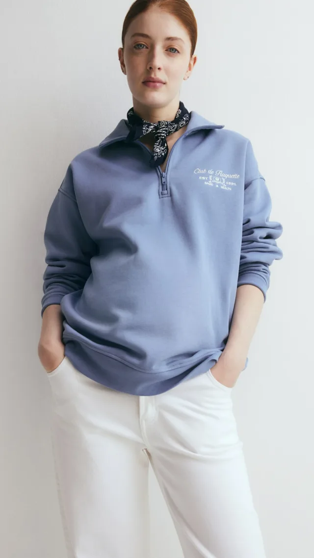 Mama Half-Zip Sweatshirt