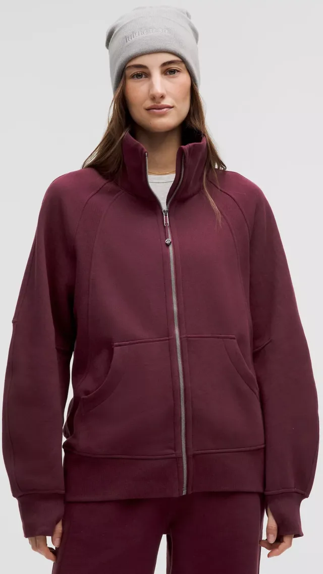 Scuba Oversized Funnel-Neck Full Zip