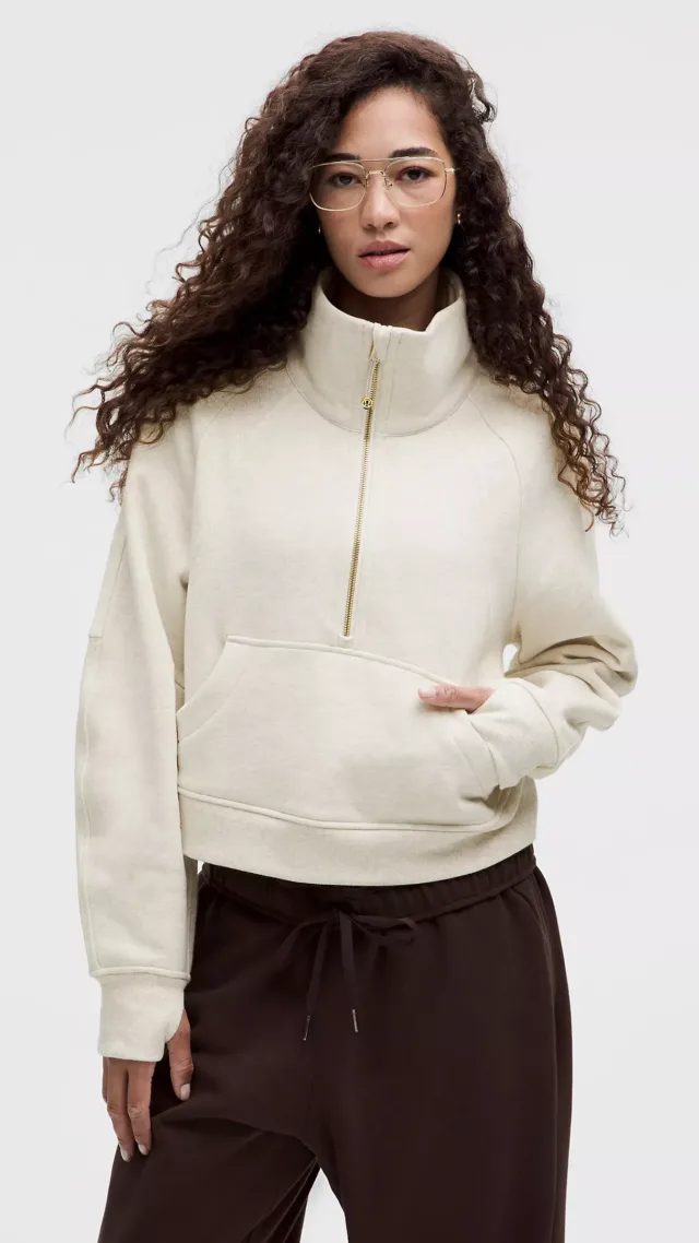 Scuba Oversized Funnel-Neck Half Zip