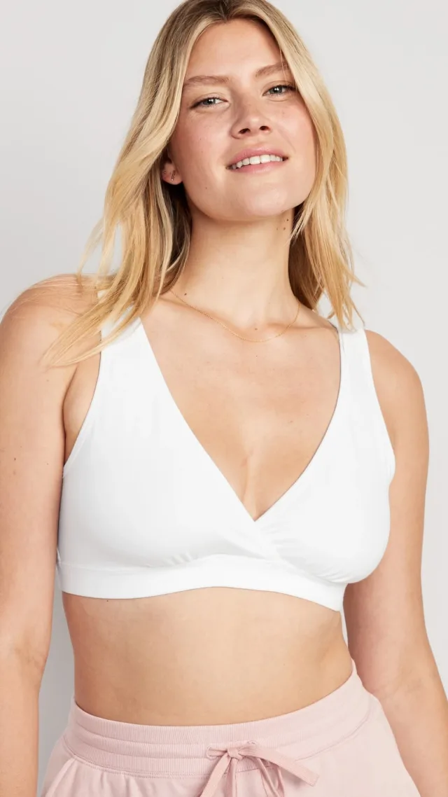 Maternity Cross-Front Cotton Nursing Bralette