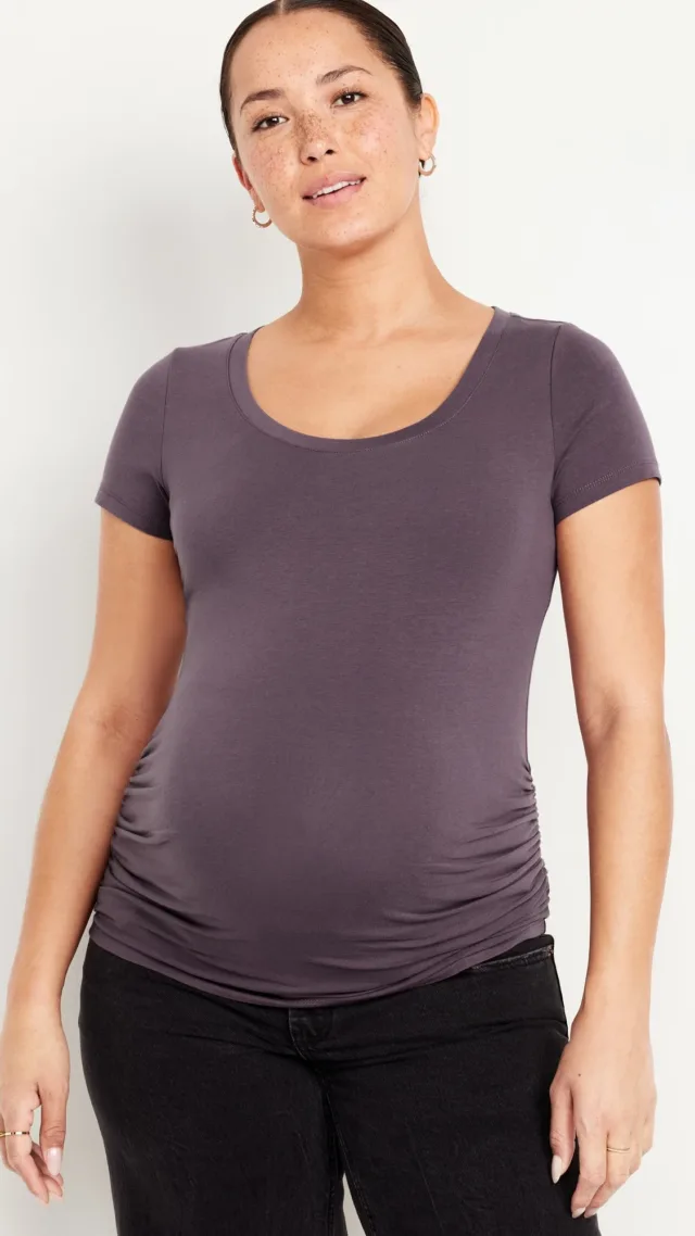 Maternity Scoop-Neck T-Shirt