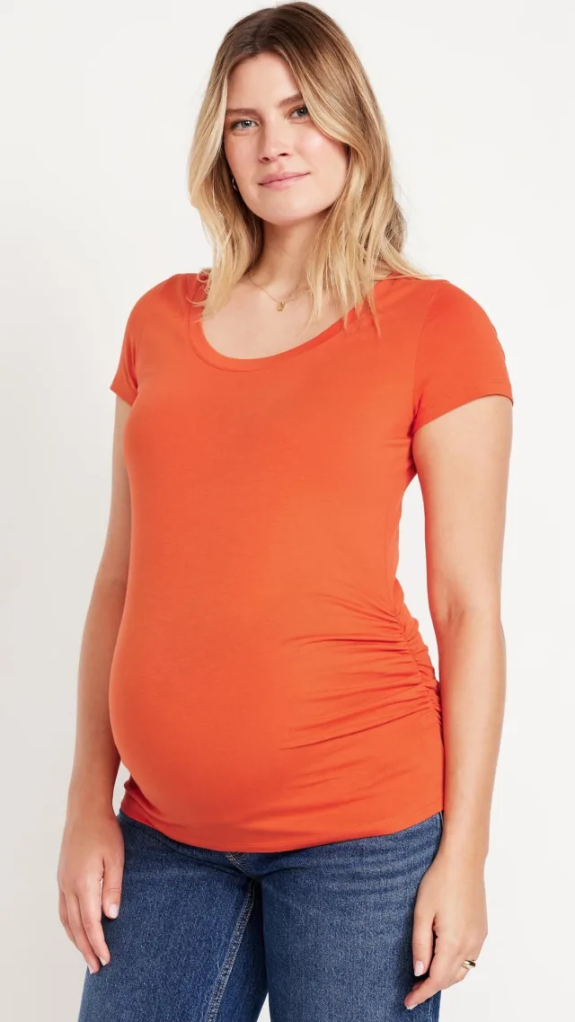 Maternity Scoop-Neck T-Shirt