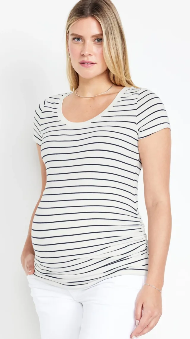 Maternity Scoop-Neck T-Shirt