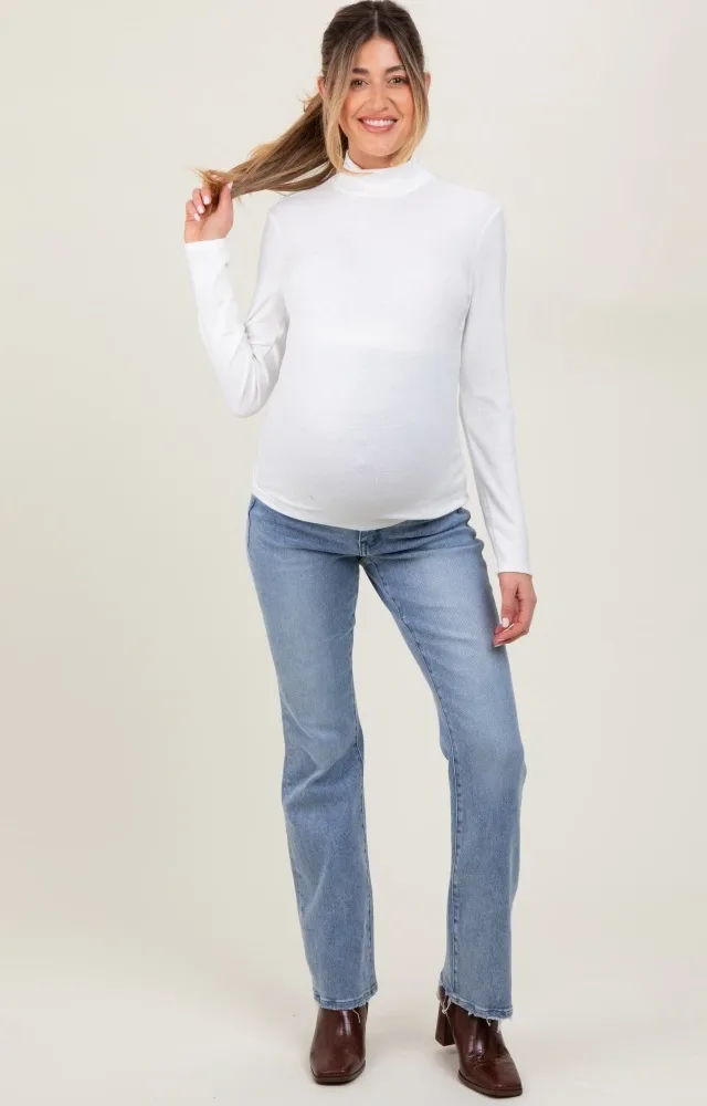 Blue Vintage Wash Maternity Bootcut Jeans