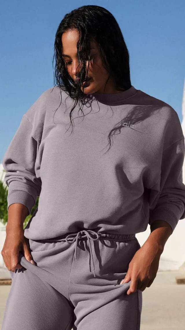 Washed Accolade Crew Neck Pullover