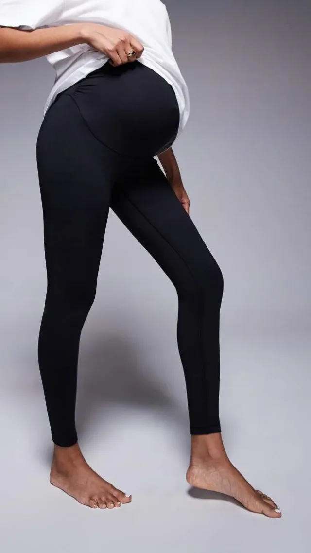 4505 Maternity Icon Soft Touch High Waist Yoga Legging In Black