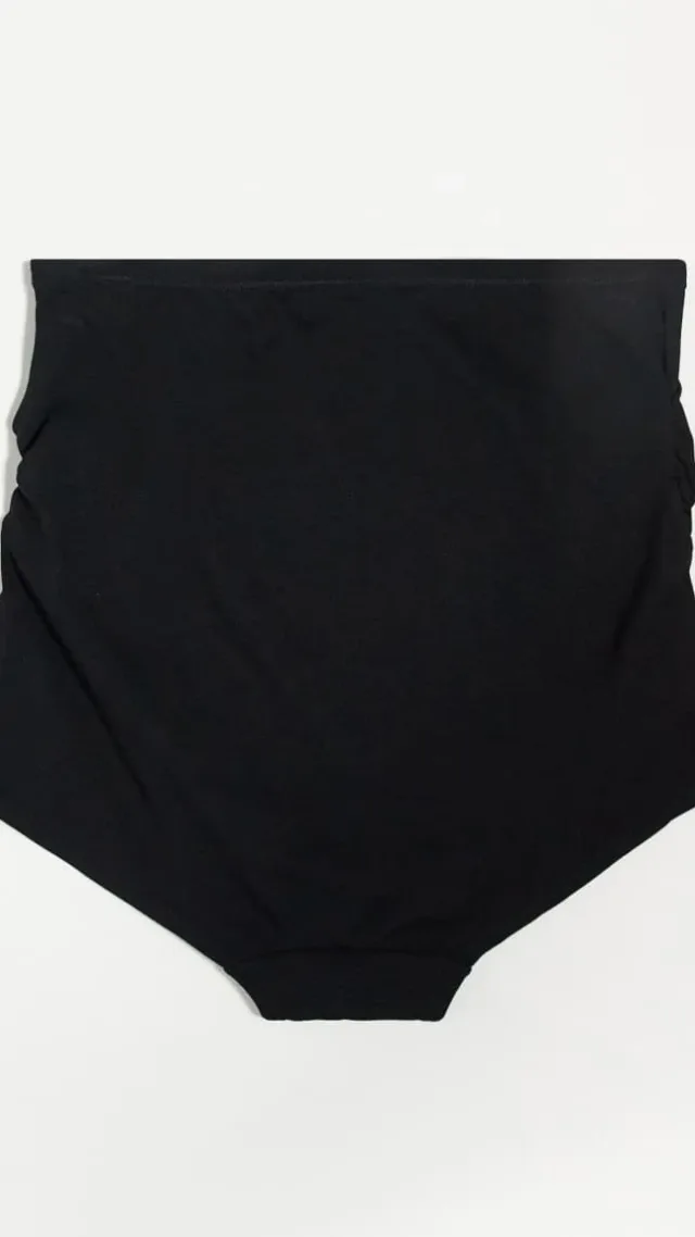 Lindex Maternity 3 Pack Briefs In Black/Beige