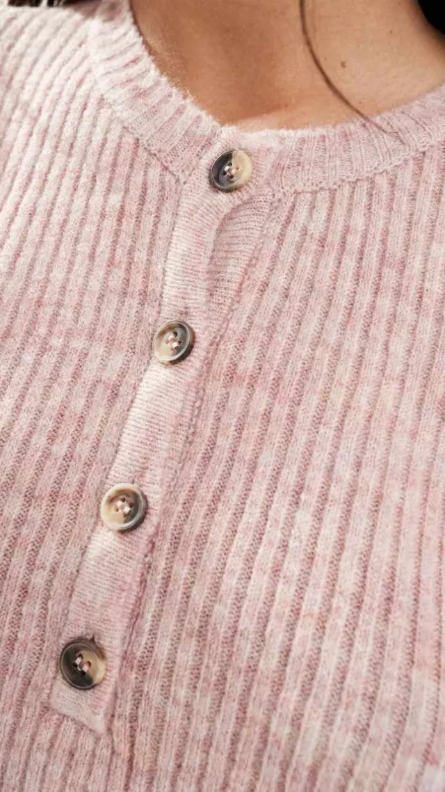 Mamalicious Maternity Knit Cropped Cardigan In Rose Pink - Part Of A Set