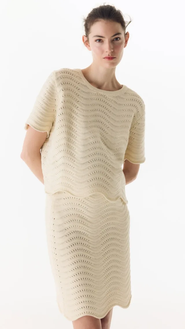 Mama 2-Piece Pointelle-Knit Set