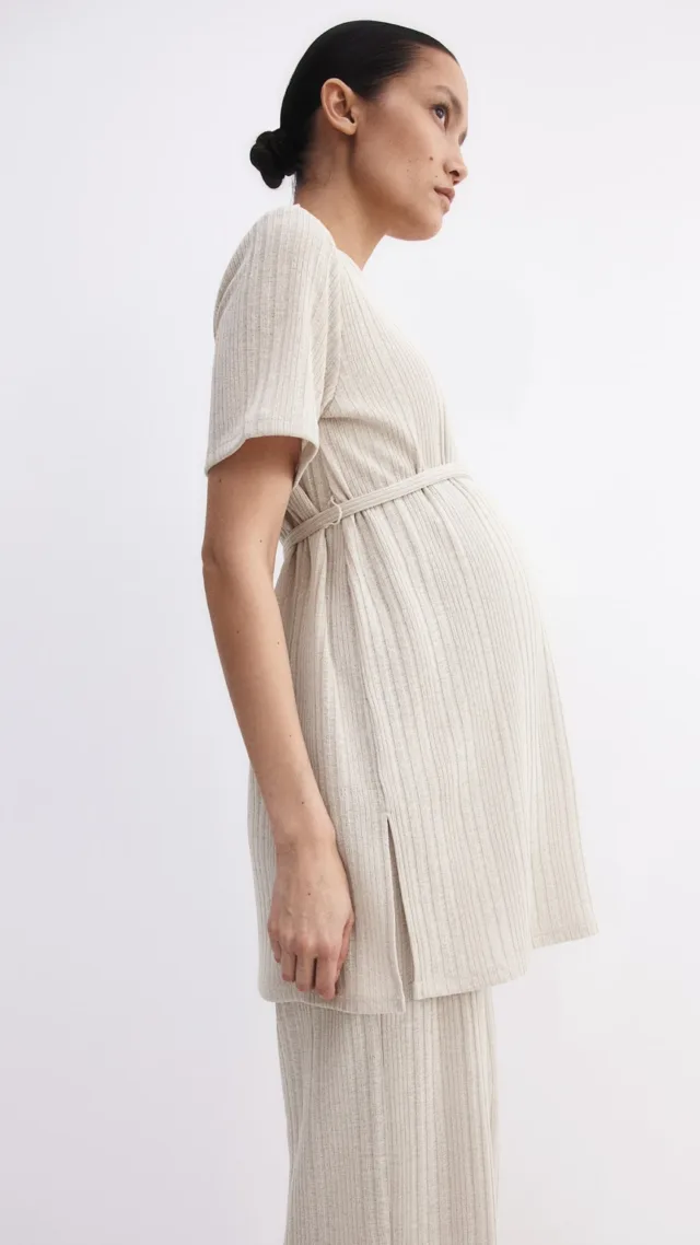 Mama 2-Piece Rib-Knit Set