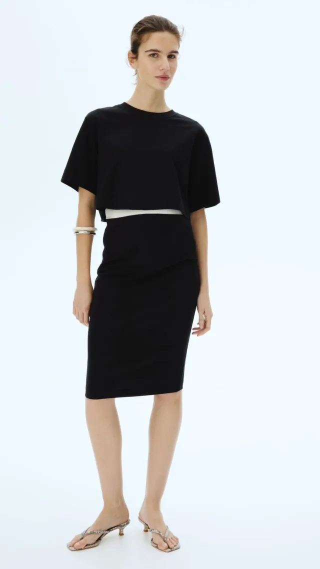 Mama 2-Piece Top And Skirt Set