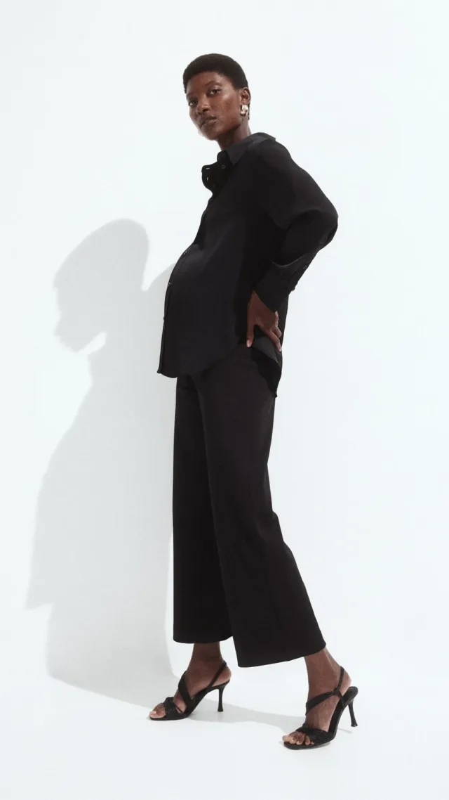 Mama Ankle-Length Interlock Trousers