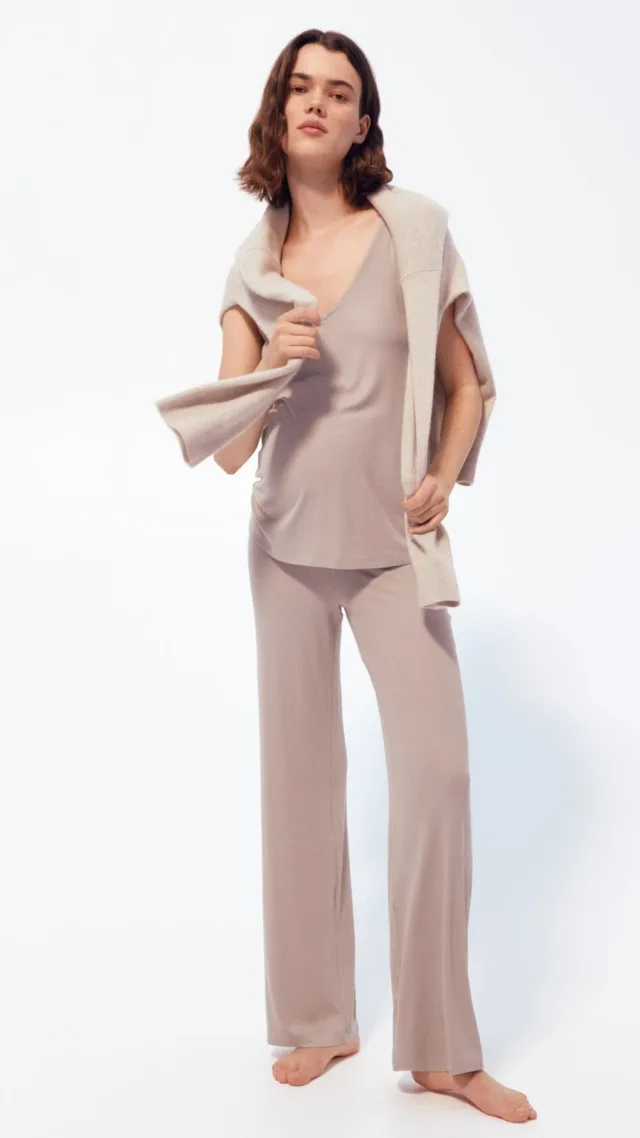 Mama Before & After 2-Piece Ribbed Set