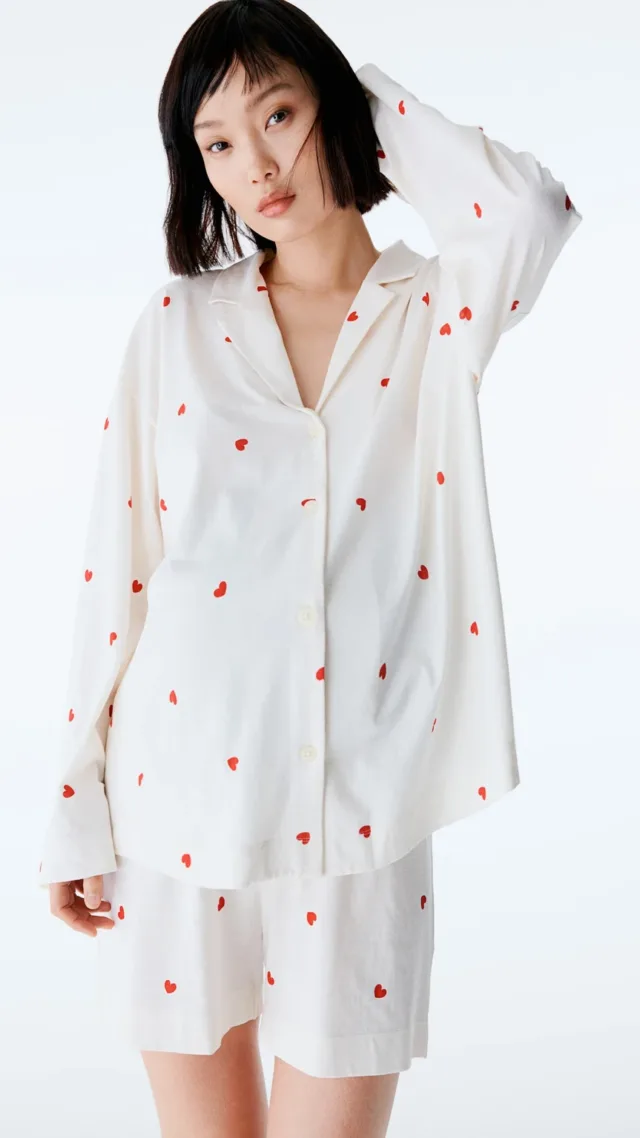Mama Before & After Cotton Pajamas