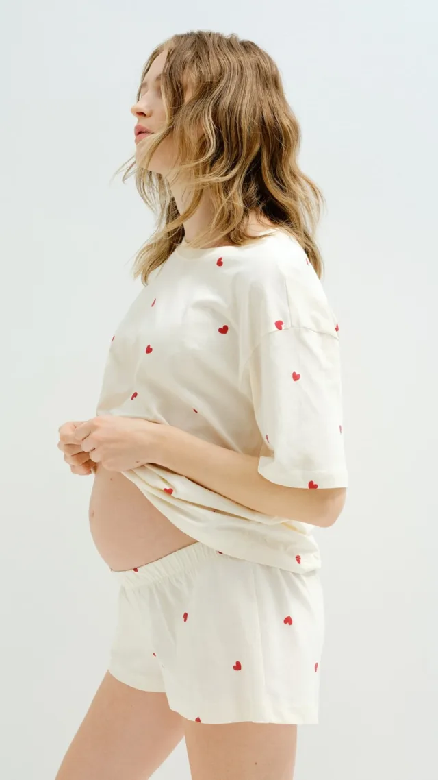 Mama Before & After Cotton Pajamas