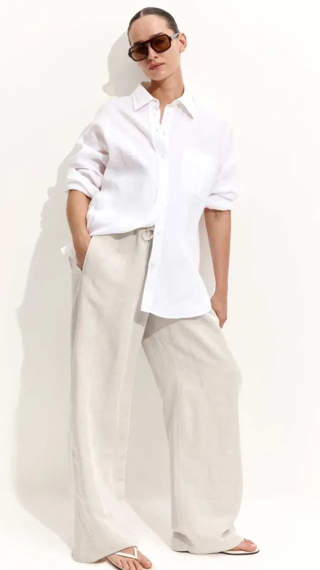 Mama Before & After Linen-Blend Pants