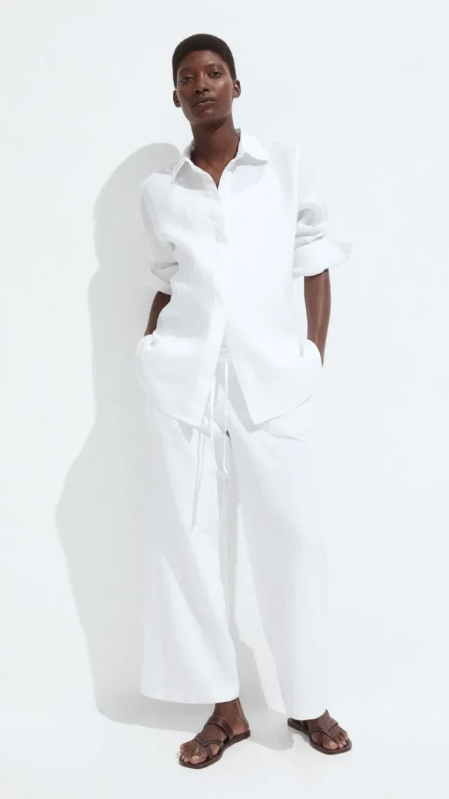 Mama Before & After Linen-Blend Pants