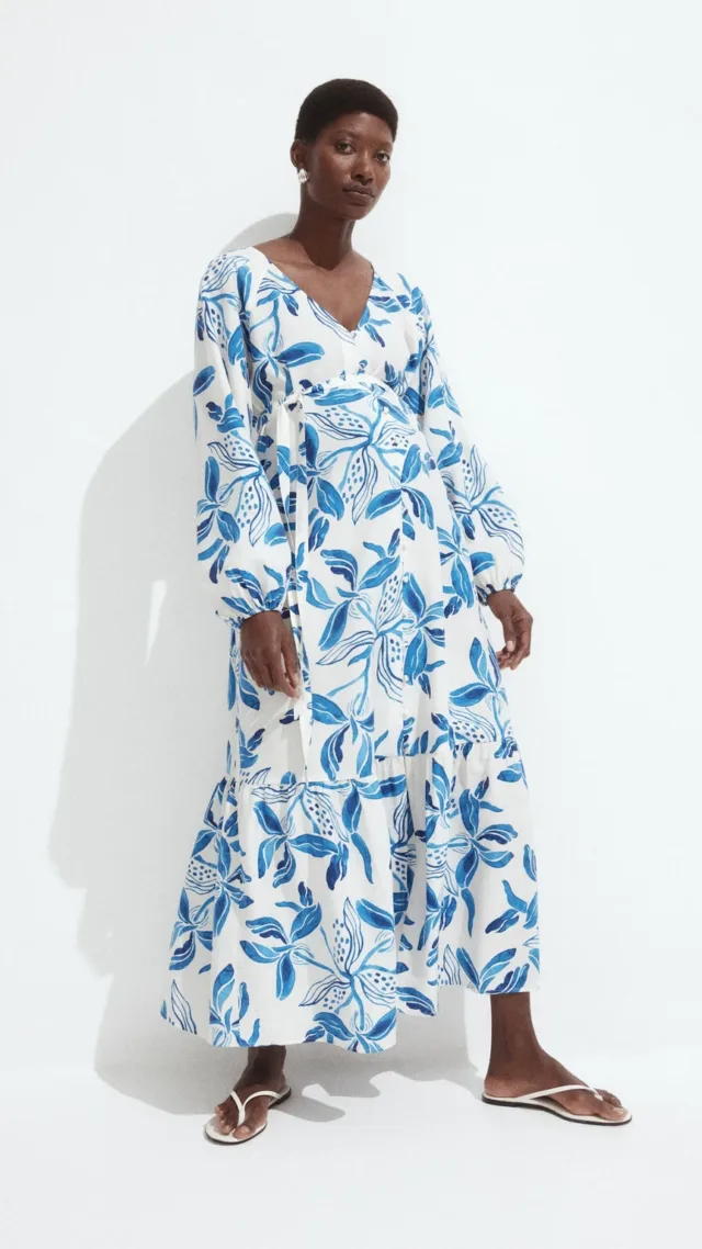 Mama Before & After Tie-Belt Dress