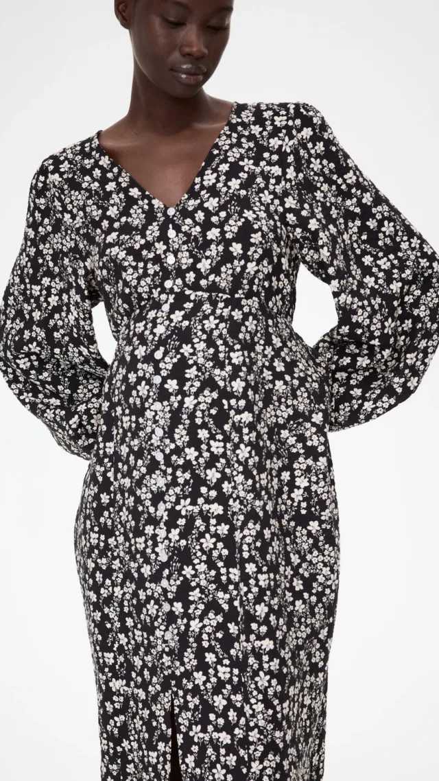 Mama Button-Front Dress