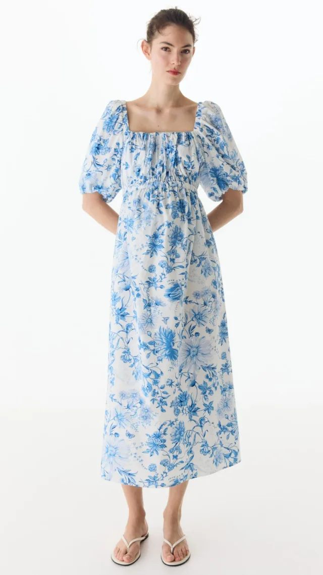 Mama Cotton-Blend Poplin Dress