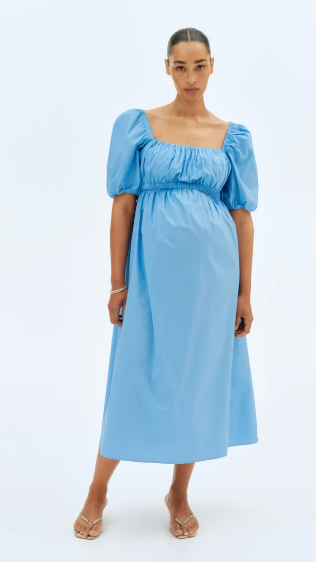 Mama Cotton-Blend Poplin Dress