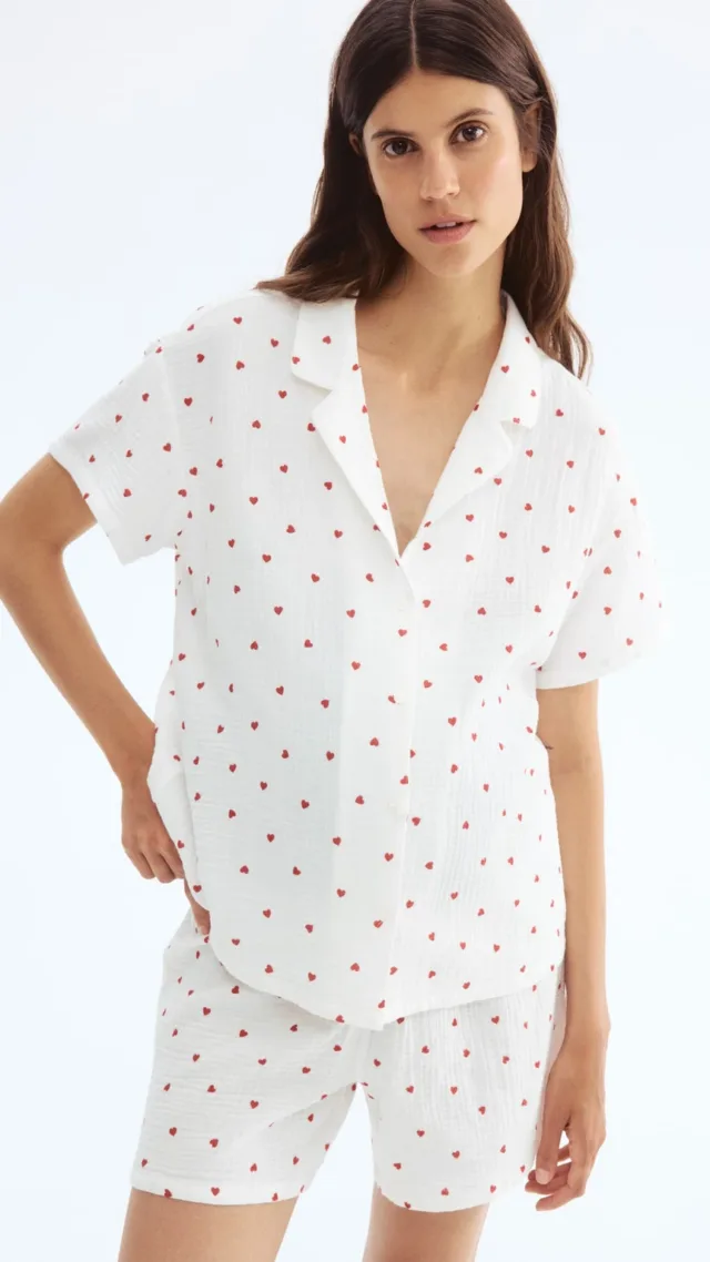 Mama Cotton Muslin Pajamas