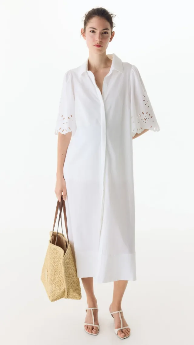 Mama Cotton Shirt Dress