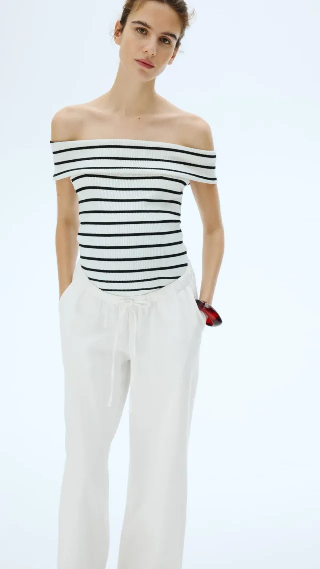 Mama Denim Drawstring Pants