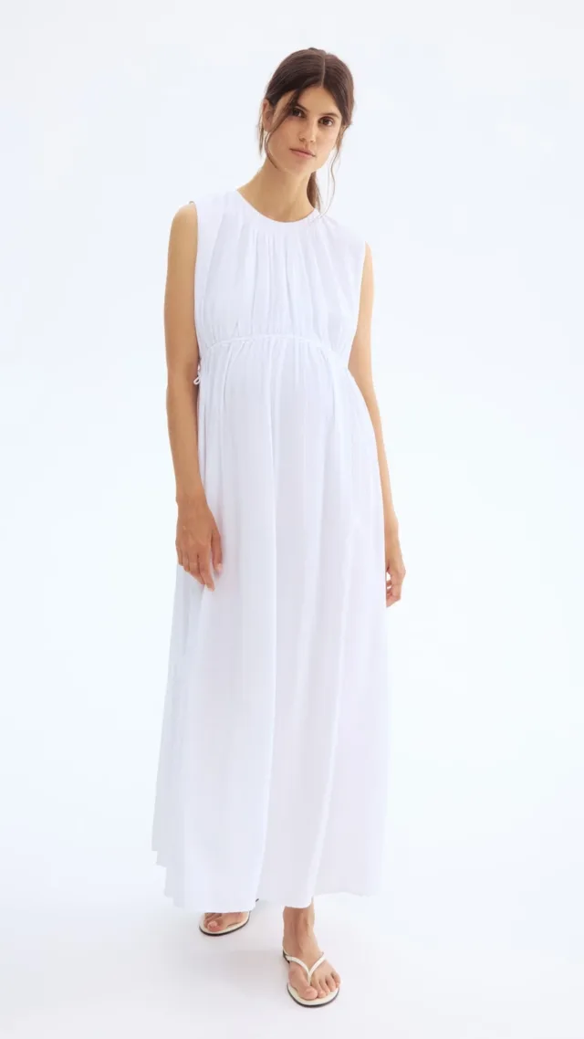 Mama Drawstring-Detail Dress
