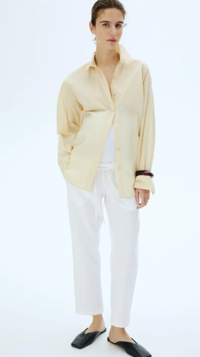 Mama Linen-Blend Pants